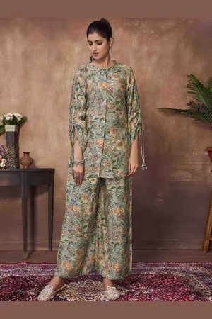 CHANSI Printed Top With Palazzos