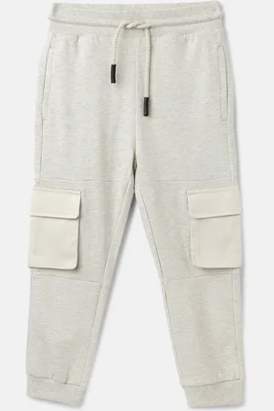 Benetton Boys Mid-Rise Pure Cotton Joggers