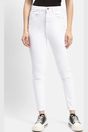 MADAME Women Skinny Fit Clean Look Pure Cotton Jeans