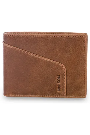 MAI SOLI Men Leather Two Fold Wallet