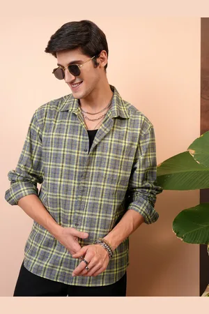 LocoMotive Men Checked Relaxed Shirt