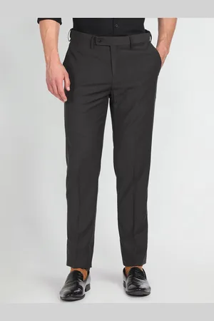 Arrow Men Solid Twill Trousers