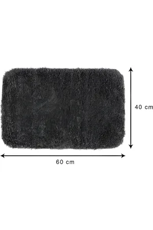 Aura Grey 2 Pieces Heavy Duty Entrance Cotton Anti Slip Doormats