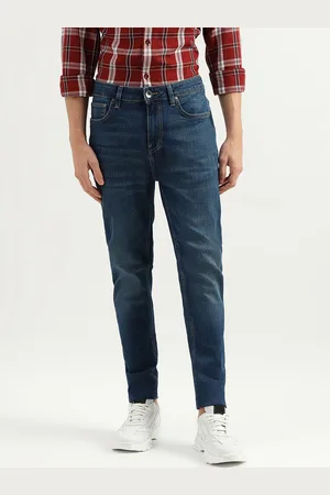 Benetton Men Mid-Rise Carrot Fit Light Fade Jeans