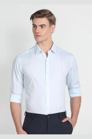 Arrow Slim Fit Striped Spread Collar Long Sleeve Formal Shirt