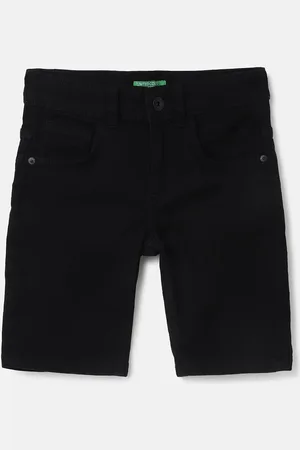 Benetton Boys Mid-Rise Denim Shorts