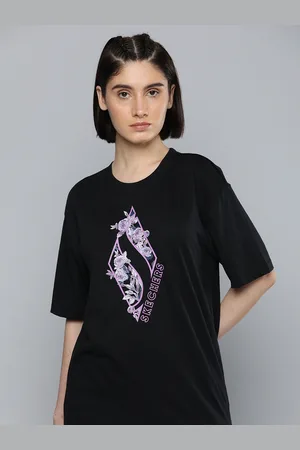 Skechers Drop Shoulder Printed Lounge T-shirts
