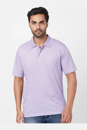 ColorPlus Geometric Printed Polo Collar Cotton T-shirt