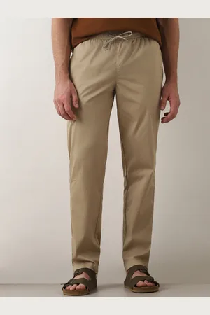 SELECTED Men Straight Fit Mid-Rise Cotton Chinos Trousers