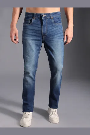 High Star Men Straight Fit Clean Look Light Fade Cotton Jeans