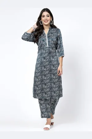 Kalini Printed Regular Pure Cotton Kurta with Trousers