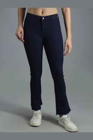 High Star Women Bootcut Mid-Rise Clean Look Stretchable Jeans