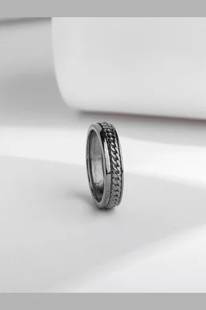 GIVA Men 925 Sterling Silver Finger Band Ring