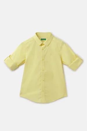 Benetton Boys Spread Collar Casual Shirt