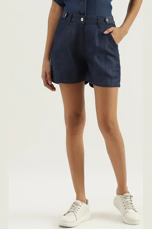 Benetton Women Mid-Rise Denim Shorts