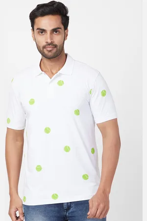 Park Avenue Conversational Printed Polo Collar Slim Fit T-shirt