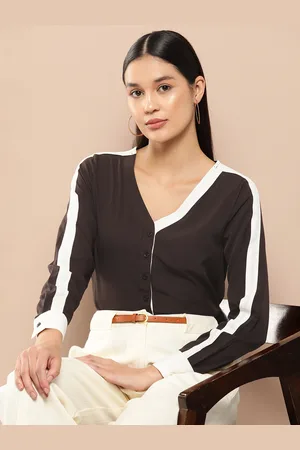 Chemistry Colourblocked Shirt Style Top