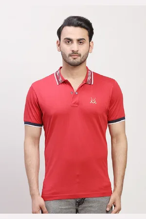 ColorPlus Short Sleeves Polo Collar Regular Fit Cotton T-shirt