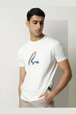 RARE RABBIT Men Rings-4 Slim Fit Solid Polo Collar T-Shirt