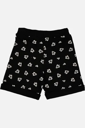 BodyCare Boys Mid-Rise Printed Cotton Shorts