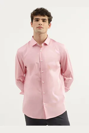 Benetton Slim Fit Spread Collar Long Sleeves Casual Shirt