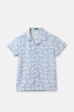 Benetton Boys Printed Boys Regular Fit Casual Shirt