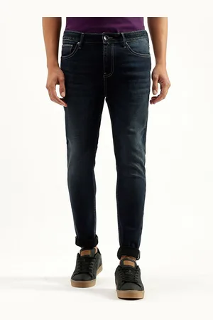 Benetton Men Low Distress Clean Look Light Fade Jeans