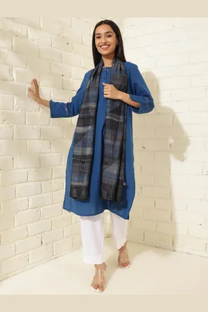 Fabindia Geometric Printed Silk Stole