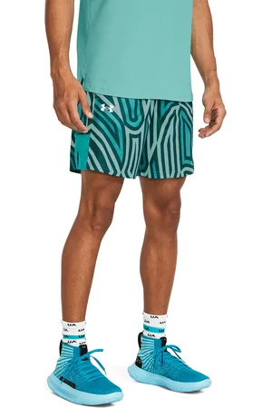 Under Armour Men Baseline Printed Loose Fit Sports Shorts