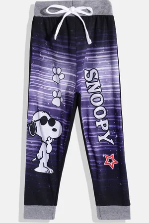 Eteenz Boys Snoopy Print Pure Cotton Joggers