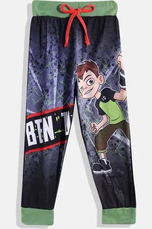Eteenz Boys Ben 10 Print Pure Cotton Joggers