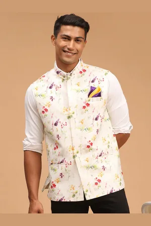 Vastramay Printed Nehru Jacket