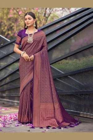 MONJOLIKA FASHION Woven Design Zari Banarasi Saree