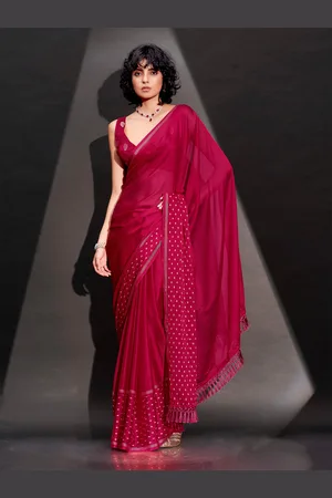 Tikhi Imli Zari Satin Saree