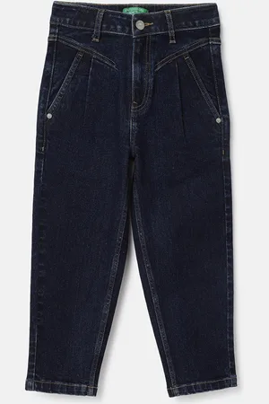 Benetton Girls Slouchy Fit Clean Look Jeans