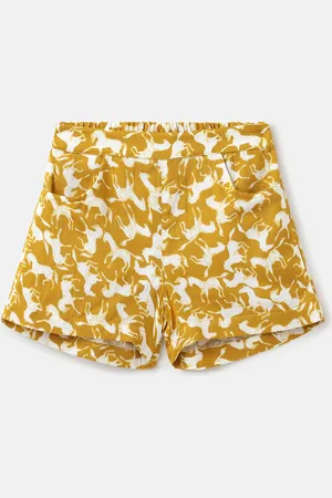Benetton Girls Floral Printed Modal Shorts