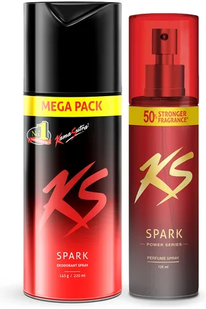 Kamasutra Set of 2 Deodorant Spray - Spark Power Series 135ml & Spark 220ml