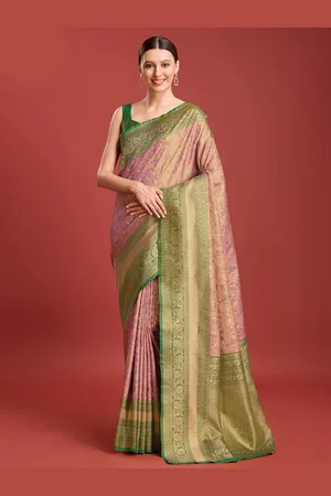 MONJOLIKA FASHION Floral Woven Design Zari Kanjeevaram Saree