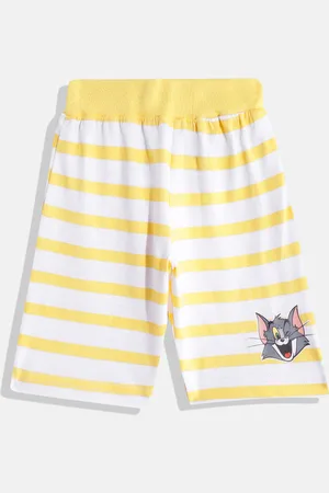 Eteenz Boys Premium Cotton Striped Regular Shorts