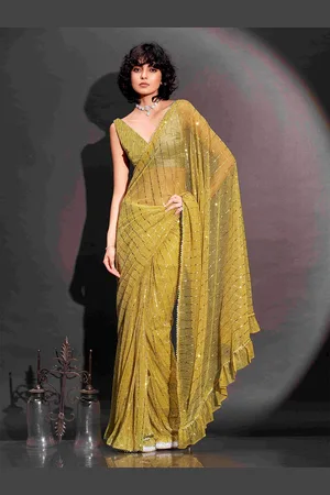 Tikhi Imli Embellished Ready to Wear Saree