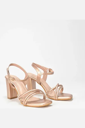 Scentra Open Toe Block Heels