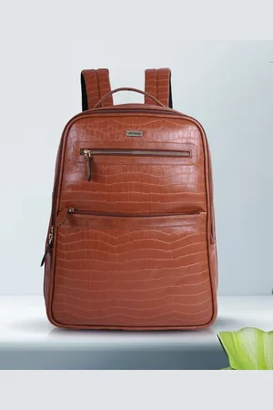 Veneer Unisex Crocodile Pattern Laptop Backpack