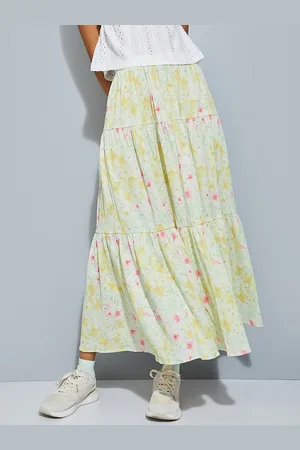 Max Collection URB_N Women Printed Tiered i Skirt