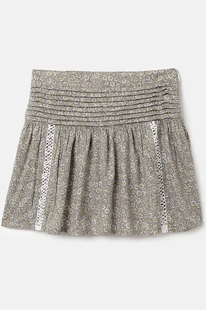 Benetton Infant Girls Printed Flared Midi Skirt