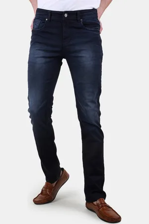Duke Men Slim Fit Clean Look Light Fade Stretchable Jeans
