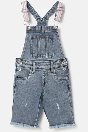 Benetton Girls Denim Dungaree