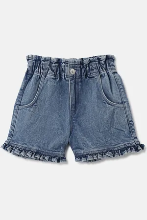 Benetton Girls Washed Denim Shorts