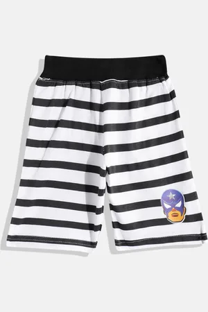 Eteenz Boys Premium Cotton Striped Regular Shorts