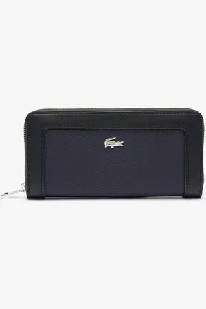 Lacoste Women Textured Zip Around Wallet