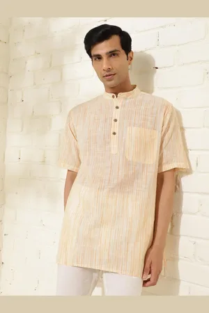 Fabindia Band Collar Cotton Short Kurta